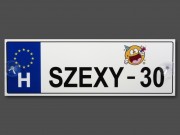 CQ05092 Rendszámtábla Szexy - 30