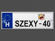 CQ05093 Rendszámtábla Szexy - 40