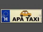 CQ05096 Rendszámtábla Apa taxi