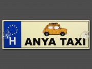 CQ05097 Rendszámtábla Anya taxi