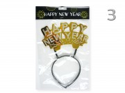 Fejdísz Happy New Year színes 26cm 625120 5f