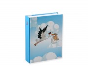 Fényképalbum kék gólyás 200db 15x10cm-es képhez DPH46200 STORK BLUE