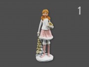 Karácsonyi lány figura rózsaszín 18cm APF648580 3f