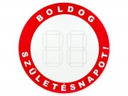 Tábla sebességkorlátozó számozható Boldog Születésnapot 40cm 651877